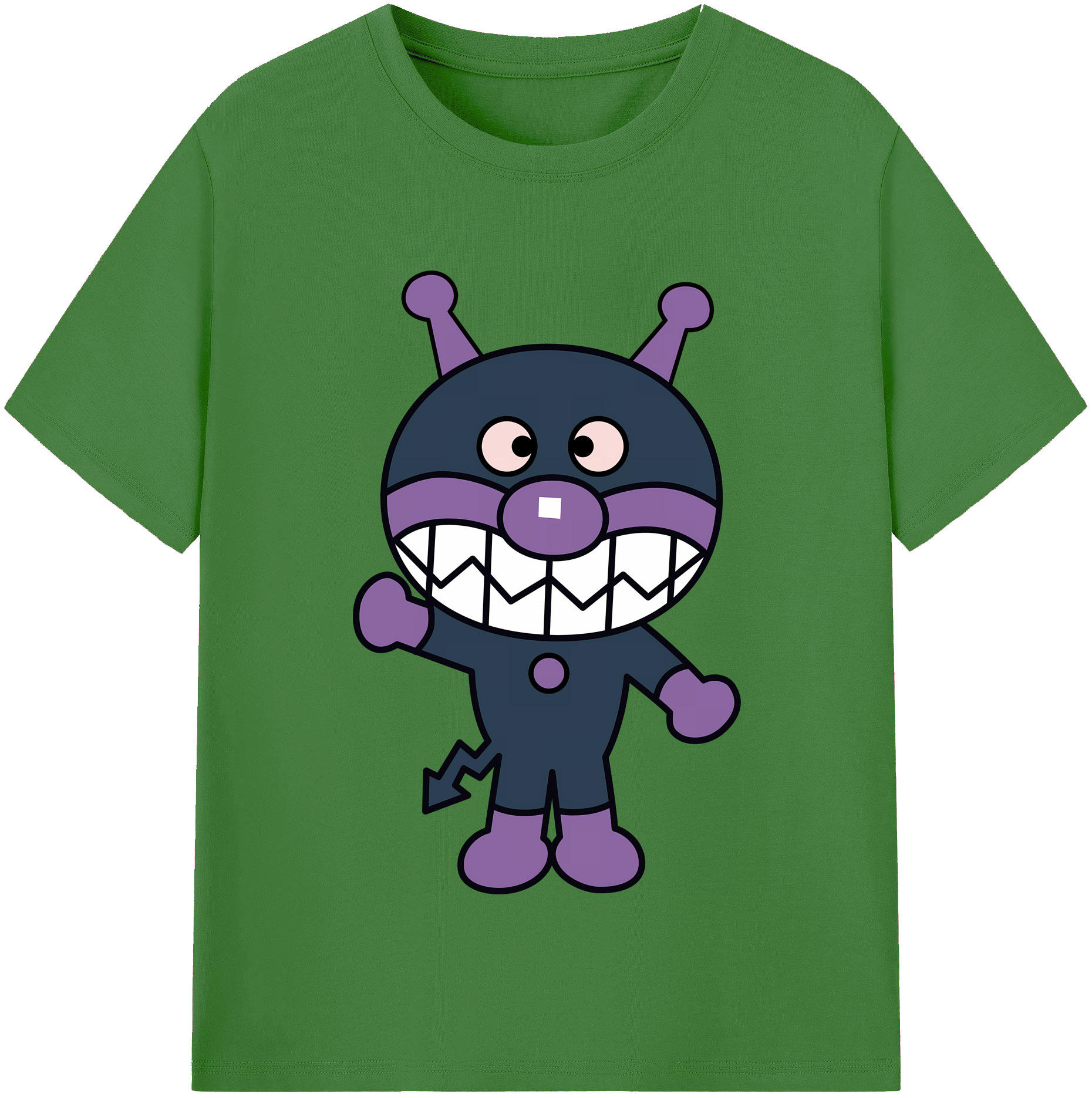 （画像用） アンパンマン Anpanman レディースカジュアルプリントTシャツ（綿100％）